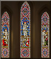 Stained glass window, St Nicholas