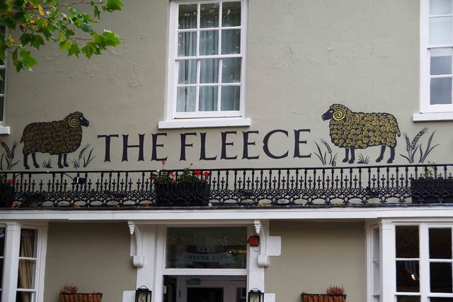 The Fleece (c) - signage, 11 Church Green, Witney, Oxon