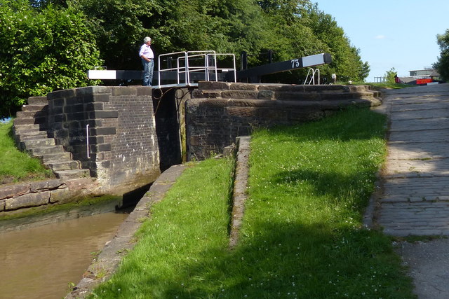 Middlewich Lock No 73 on the Trent & Mersey Canal