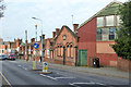 Old tram depot and almshouses, Military Road, Colchester