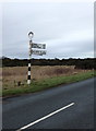 NY0846 : Signpost, Mawbray by Richard Thomas