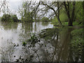 TL2064 : Flooded path by the Great Ouse by Hugh Venables