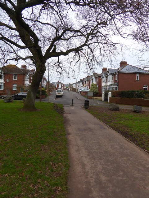 Exit path from Heavitree Pleasure Ground to Nicholas Road
