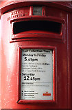 TA1767 : Detail, George V postbox outside Quay Road Post Office by JThomas