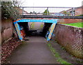 Southeast side of a pedestrian underpass, Pucklechurch