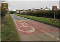 Start of the 30 zone on the approach to Pucklechurch