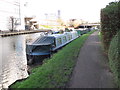 Waimanu, narrowboat on Grand Union Canal winter moorings