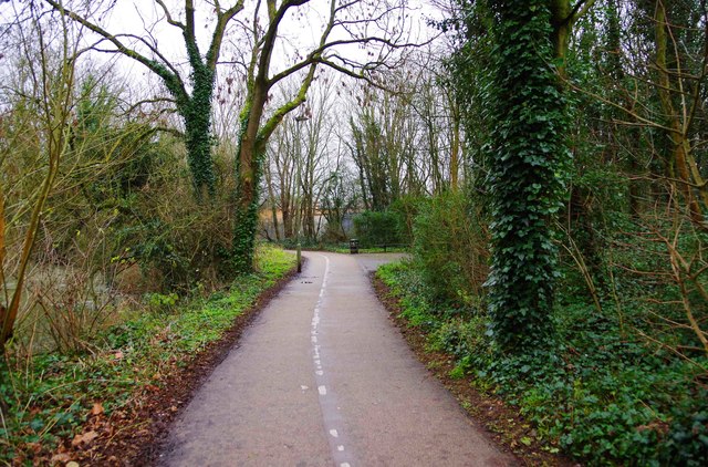 Cycleway and footpath. Witney, Oxon
