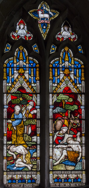 Stained glass window, St Peter's church, Threekingham