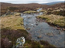 NN1596 : Confluence of the Allt Ailein and Allt an Fhithich, Inverness-shire by Claire Pegrum