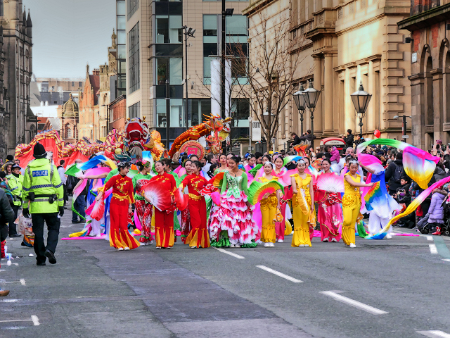 Chinese Dancers on Princess Street (Dragon Parade)