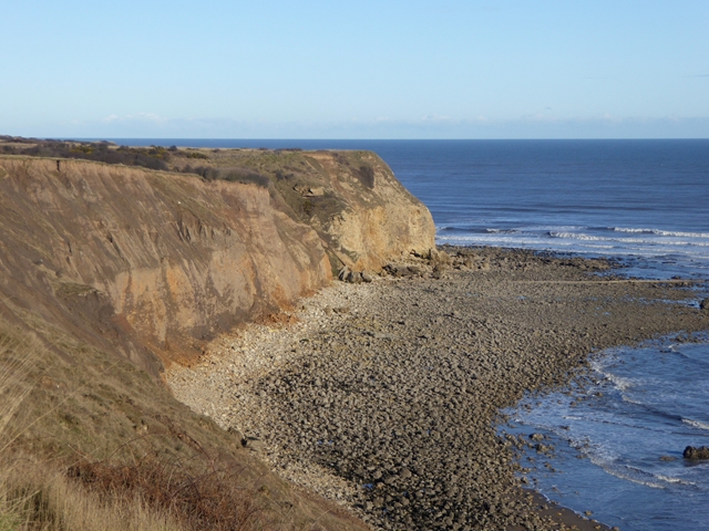 Cliffs and beach at Fox Holes © Oliver Dixon :: Geograph Britain and ...