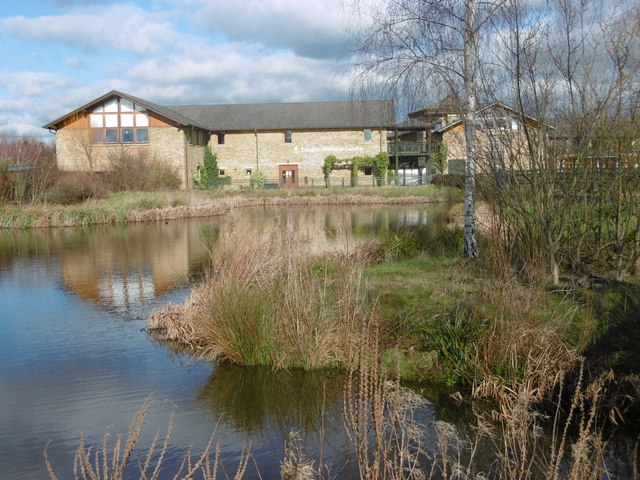 The main buildings at the London Wetland Centre
