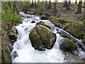 View from a bridge (over Afon Babi)