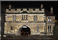 SO7745 : The Abbey Gateway at Night by Des Blenkinsopp
