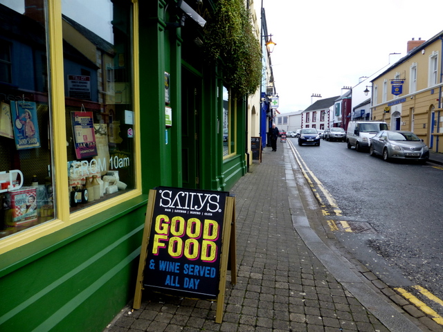 Good Food notice, John Street, Omagh