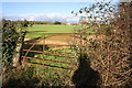 Gateway to field beside B4022, looking towards Delly End