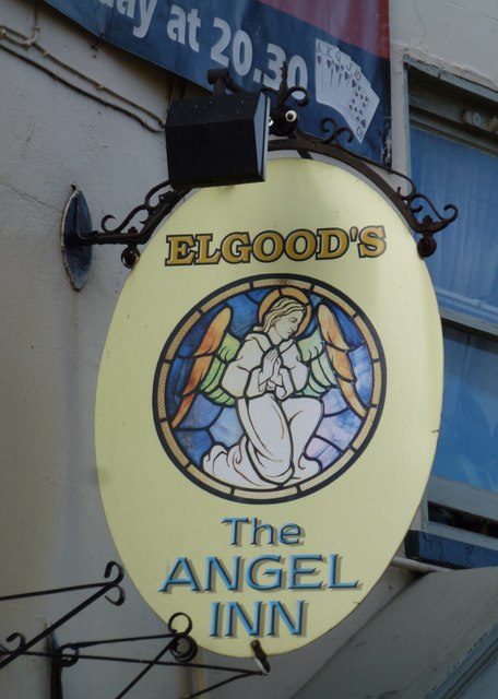 The Angel (Sign) - Public Houses, Inns and Taverns of Wisbech