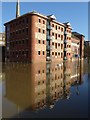 SO8454 : Flooded converted warehouse by Philip Halling