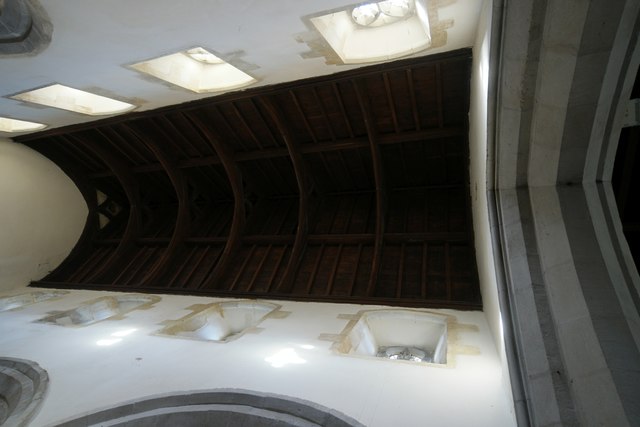St Mary's Church: Nave roof and clerestory