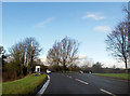 Road junction at Neuadd Bridge