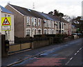 Warning sign  - school patrol ahead, Brynmawr