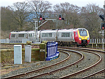 NS4238 : Virgin train approaching Kilmarnock by Thomas Nugent