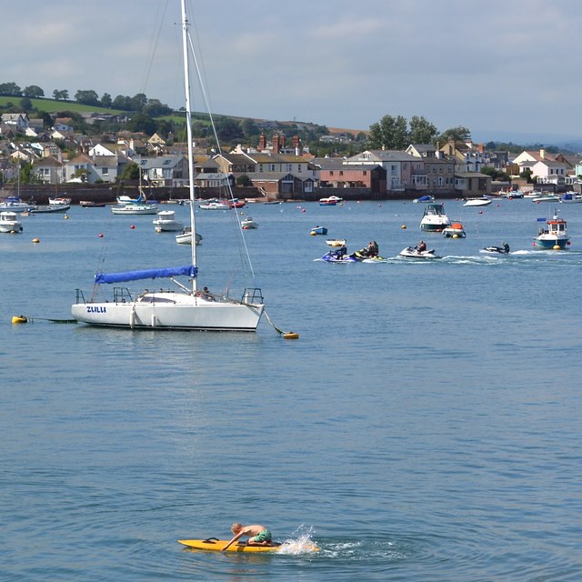 Different means of locomotion on water, Teignmouth harbour