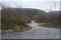 Meandering track across the Marchnant valley