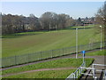 Rugby pitches next to the River Shuttle