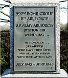 TF9114 : 392 Bomb Group Memorial at Beeston (detail) by Evelyn Simak