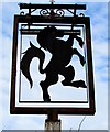 Black Horse name sign, Somerton Road, Newport