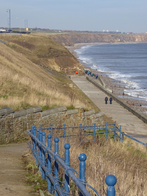 The way down to Seaham Promenade