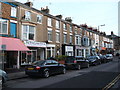 Houses and businesses on Dean Road, Scarborough