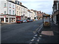 Bus stop and shelter on Castle Road, Scarborough