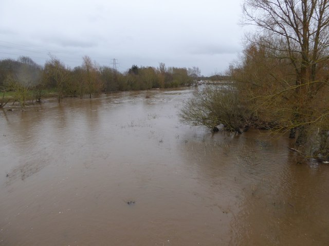 River Exe in flood in 2016 © David Smith cc-by-sa/2.0 :: Geograph ...