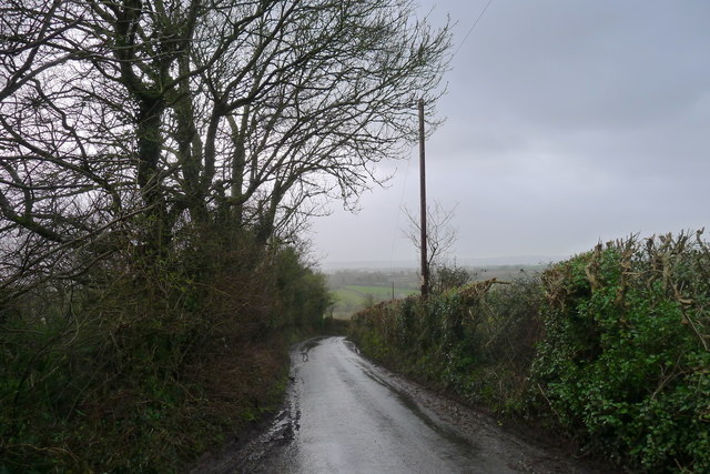 The road down Crown Hill