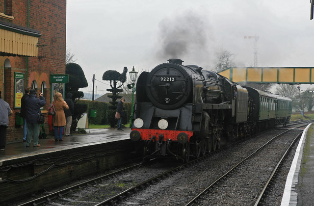 Local train approaching Ropley Station