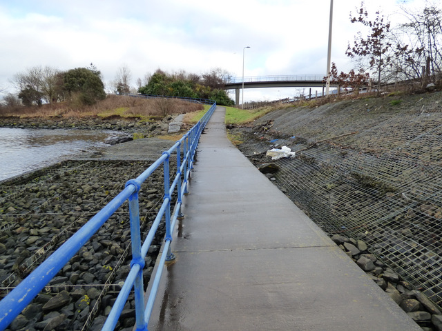 Riverside path at Port Glasgow