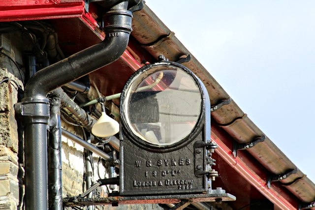 Banner signal at Porthmadog Harbour station