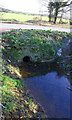 Culvert for stream under road near Mill Farm