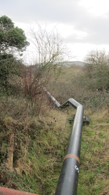 Oil pipeline from the Avonmouth fuel storage depot