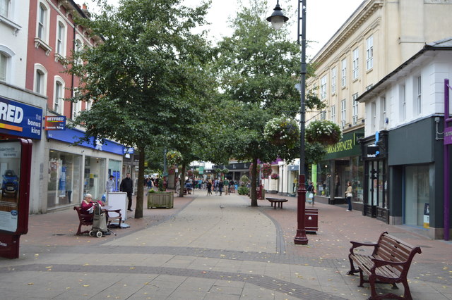 Pedestrianised zone © N Chadwick :: Geograph Britain and Ireland