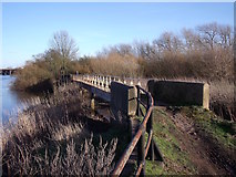 SK4630 : Footbridge over an old watercourse by Ian Calderwood