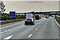 SK5698 : Southbound A1M Approaching Wadworth Interchange by David Dixon