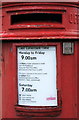 Detail, Victorian postbox on Burniston Road, Scarborough