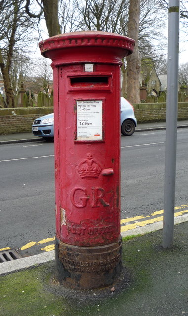 George V postbox on Dean Road,... © JThomas :: Geograph Britain and Ireland