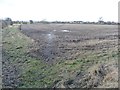 Footpath heading west to Thornborough