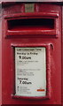 Detail, George V postbox on West Bank, Scarborough