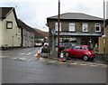 Cars and shop in The Square, Tirphil